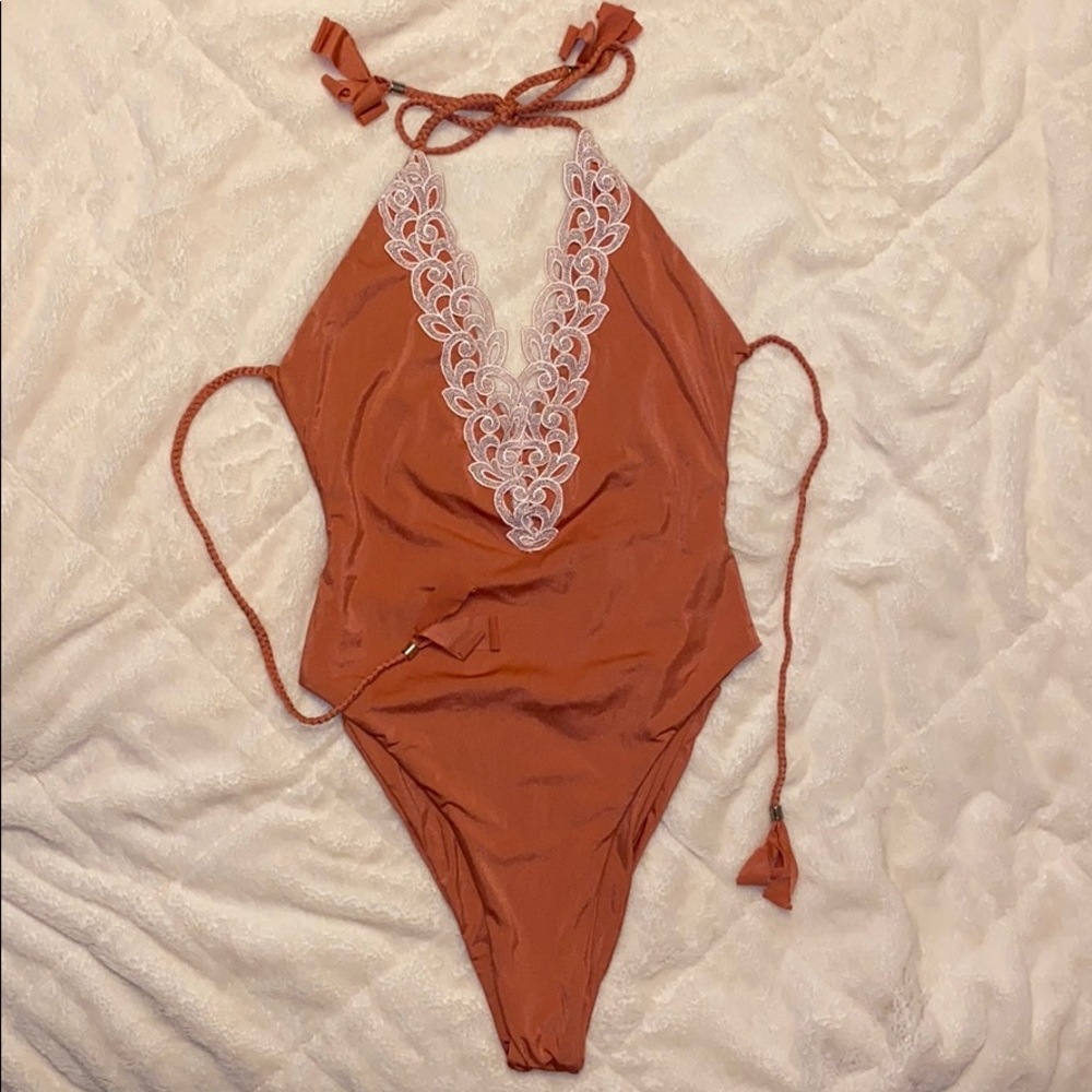 Blue Life Mirage Cheeky One Piece Size Small